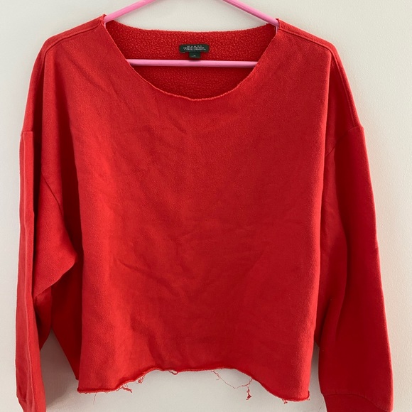 Wild Fable Red Cropped Sweatshirt. Size 1x. (Fits more like a L)